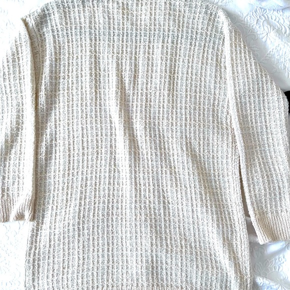 Ellie Tahari Knit Button Down Cardigan with Pearl Buttons - Picture 3 of 3